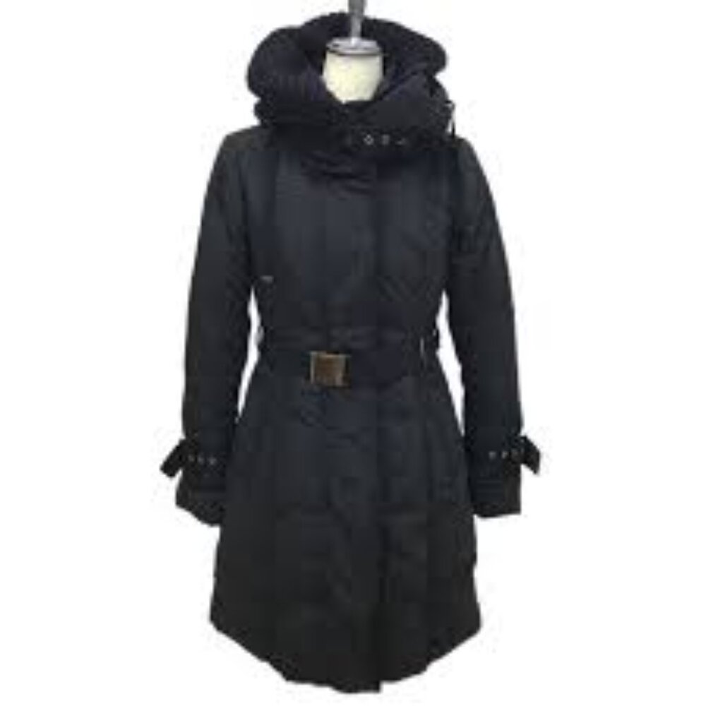 Moncler Wool Feather Shakar Chacal Long Coat Size Xxs